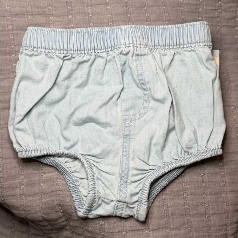 Cat & Jack Light Blue Denim Diaper Cover